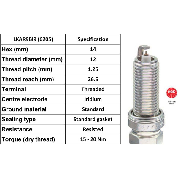 NGK NGK Spark Plug LKAR9BI-9 Plugs [Box 4]